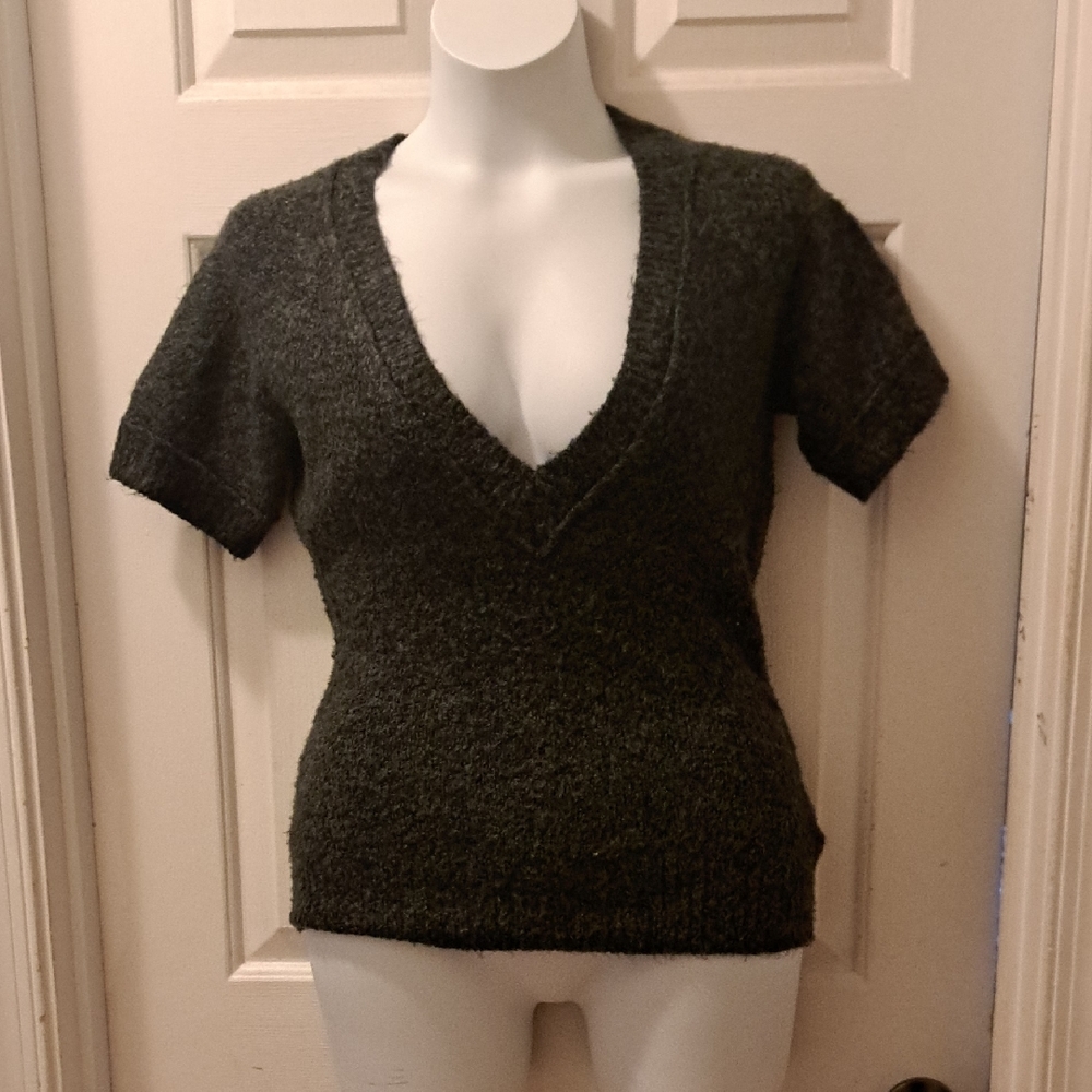 Charcoal V-Neck Sweater